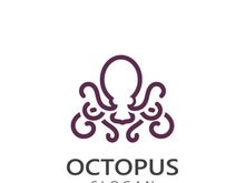 Octopus logo image design icon illustration animal vector