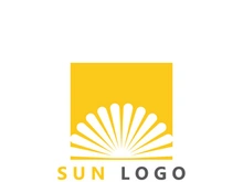 Sun logo design with a modern concept.