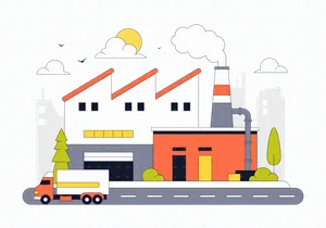 10 Factory Vector Illustration