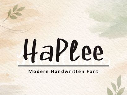 HaPlee — Modern Handwritten Font (OTF & TTF)