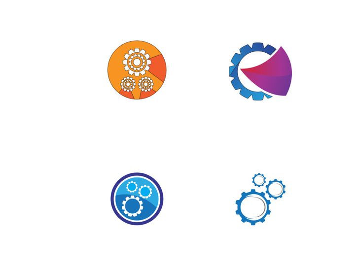 gear logo creative design.