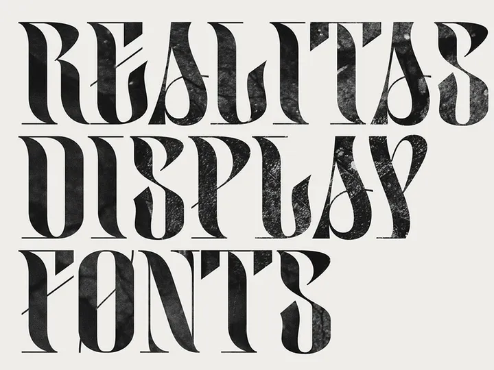 Realitas Free Display Font