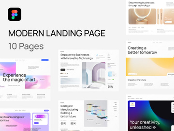 Modern Futuristic Landing Page preview picture