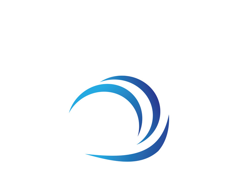 Water wave icon vector illustration design logo