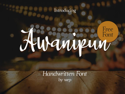 Awanipun Handwritten Free Font