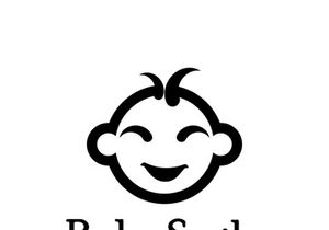 Cute Happy Baby Face Smile Logo Template