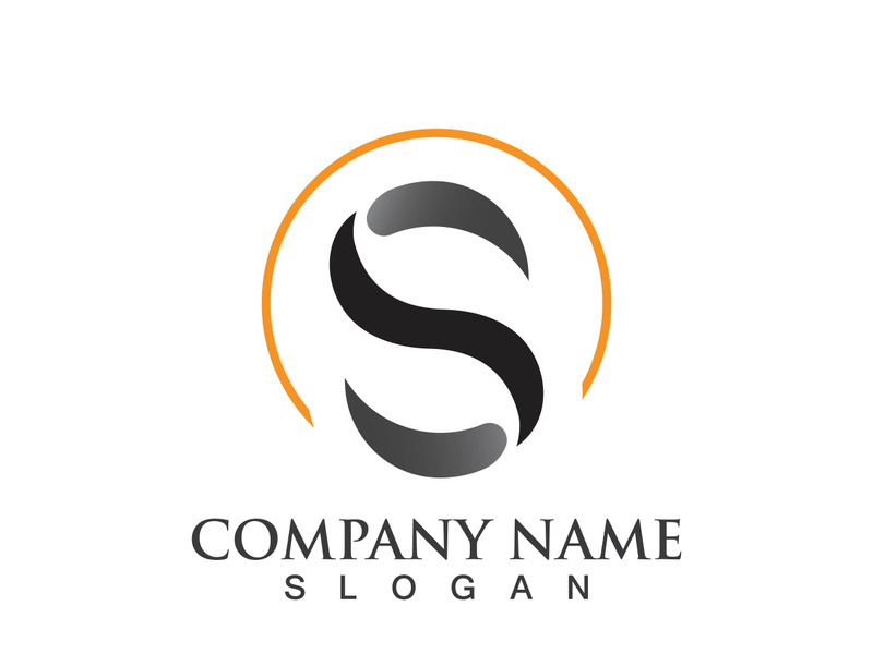 Business corporate S letter logo design vector