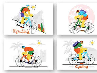 9 Outdoor Cycling Illustration