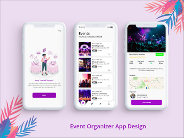 Event Organizer App Design preview picture