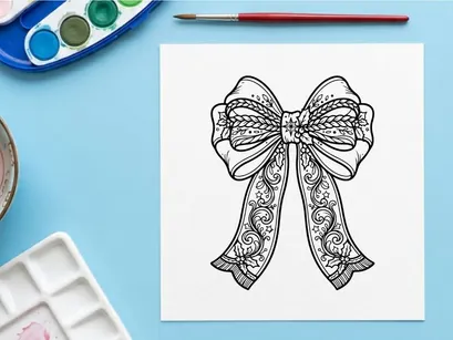 Ilustração de arte vetorial de laço decorativo de Natal para embrulho de presente festivo e design comemorativo