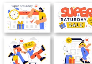 9 Weekend Super Sale Illustration
