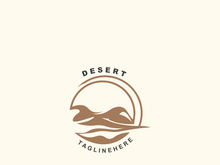 Desert wilderness logo outdoor adventure emblems, badges patches design element