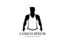 Vector object and Icons for Sport Label  Gym Badge  Fitness Logo Design