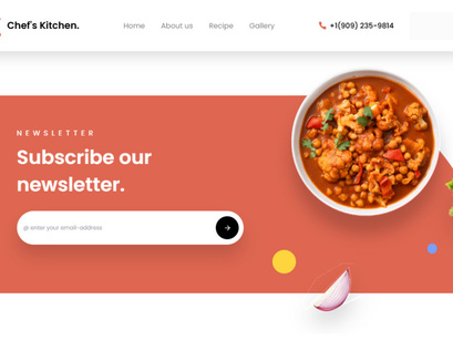 Chef's Kitchen Free NextJs Landing Page Template