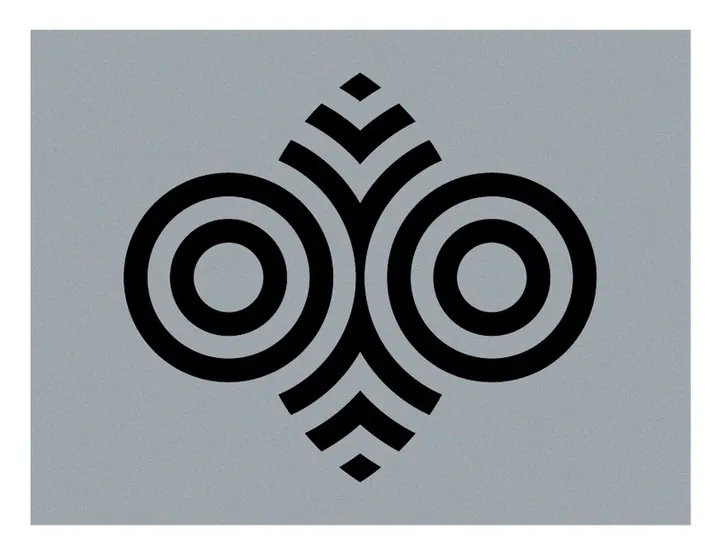 Abstract eye logo design in Adobe illustrator