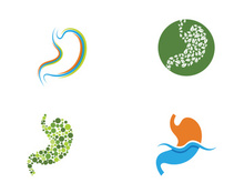 Stomach care icon designs concept illustration