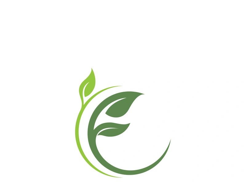 Logos of green Tree leaf ecology nature element vector