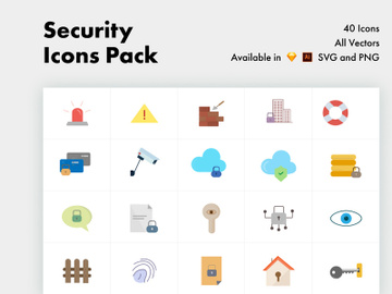 Security Color Icons preview picture