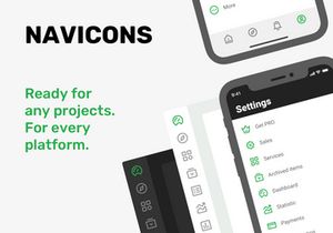 Navicons - icon set in 4 style
