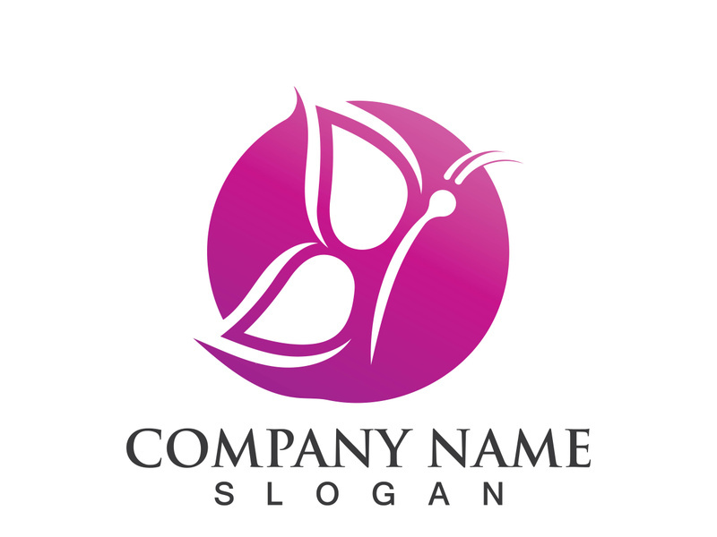 Butterfly logo template symbol vector icon design