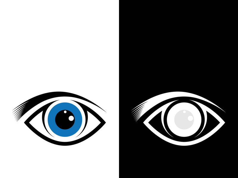 Branding identity corporate eye care vector logo design