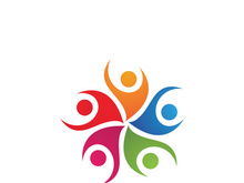 Community people logo network and social icon design template