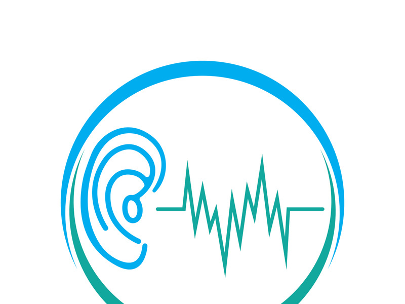 Hearing logo template and symbol vector icon design
