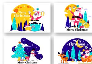 10 Merry Christmas Celebration Illustration