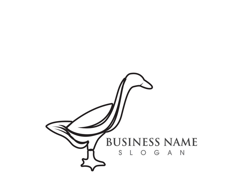 Swan logo and symbol vector