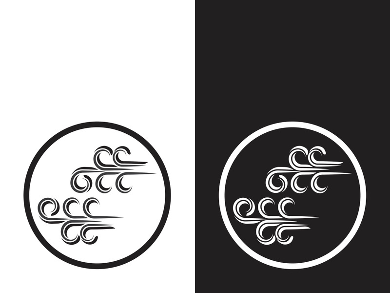 Wind icon vector illustration design template