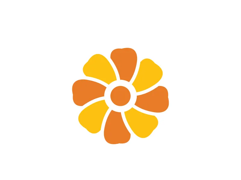 flower vector icon design template