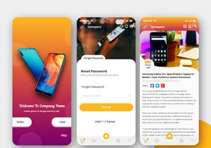 Mobile Portal or Find Latest mobile phone in market App UI Kit