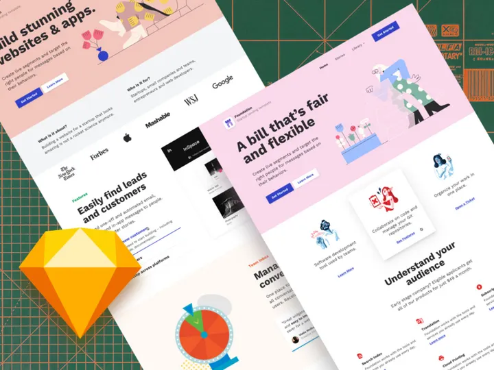 Foundation: Landing Page Design Freebie