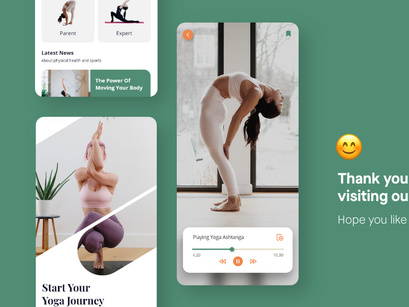 Yoga Kuy - Simple Workout Mobile App UI Kit