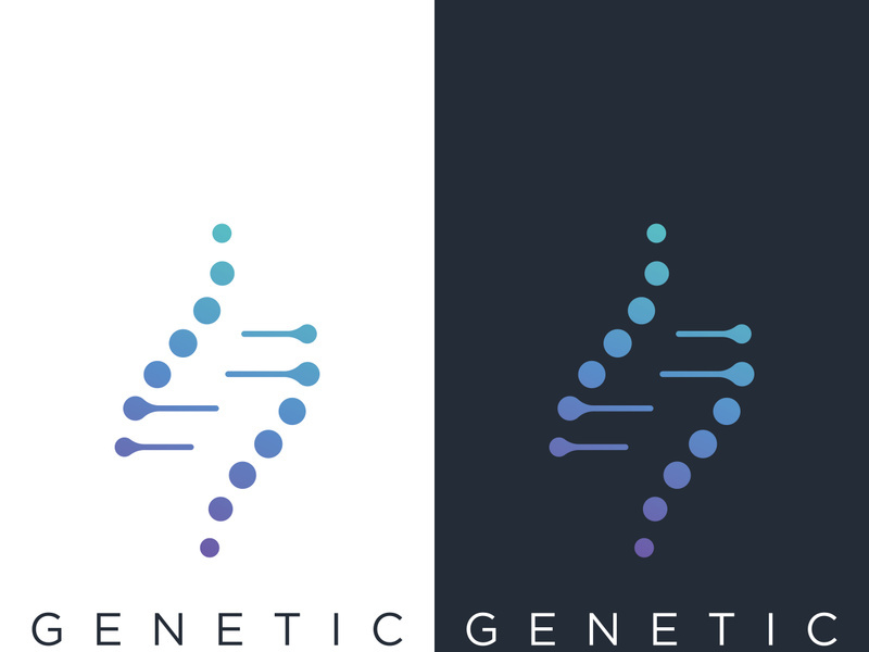 DNA element logo. Bio tech, DNA people, bio DNA, spiral DNA. Logo can be for science, pharmacy and medical.
