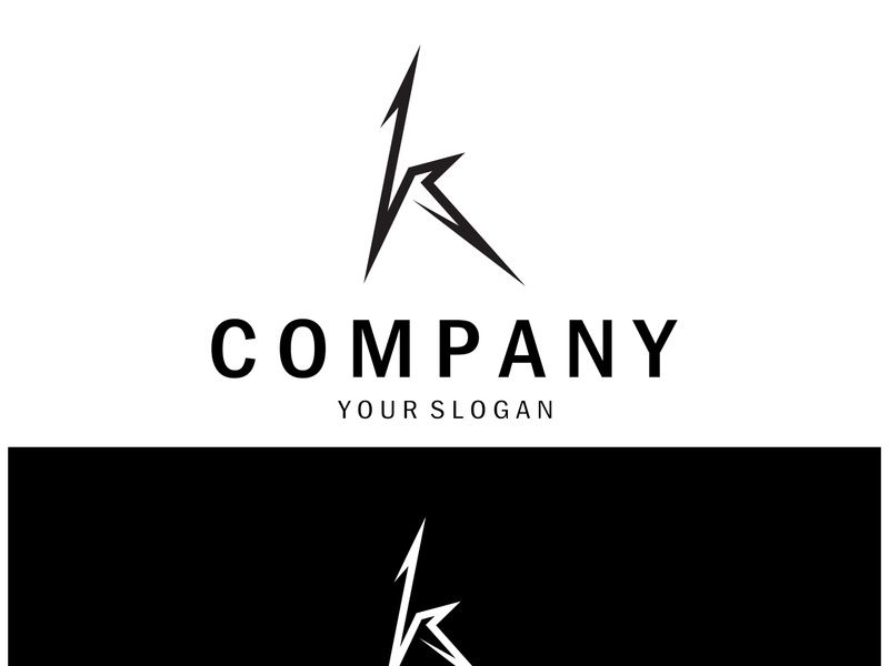 The letter K logo design is simple, elegant, modern, unique and luxurious. Logo for business cards, business, companies, fashion and brands, offices