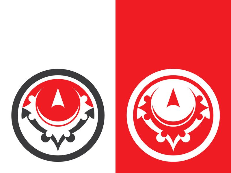 Compass logo template vector icon illustration design