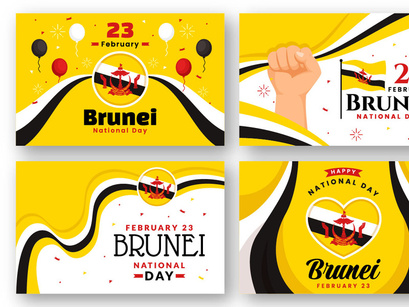 13 Brunei Darussalam National Day Illustration