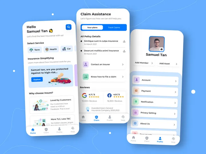 Insurance App Design
