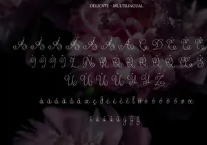 Delicate Curly Hand Writing