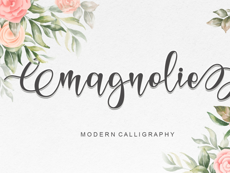 Magnolie - Modern Calligraphy