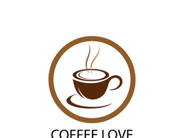 Coffee logo  icon vector illustration template preview picture