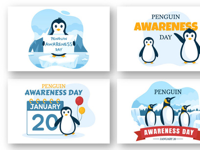 11 Happy Penguin Awareness Day Illustration