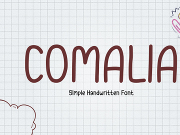 Comalia - Simple Handwritting Font preview picture
