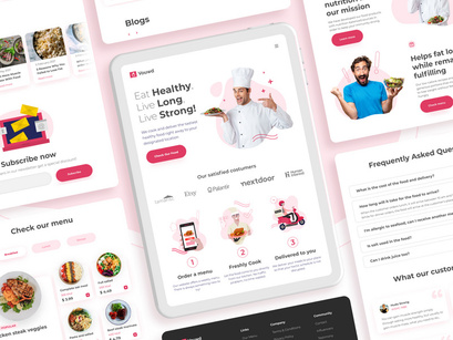 Vouwd - Landing Page for Healthy Food