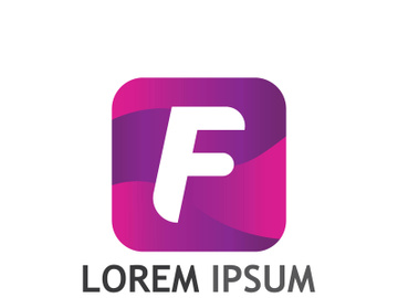 Modern F initial letter logo. preview picture