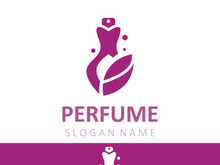Luxury Perfume logo image cosmetic fragrance shop and business vector design