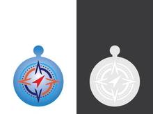 Compass logo template vector icon illustration design