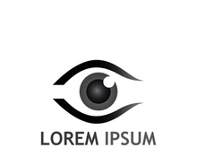 Eye logo with modern concept.