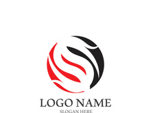 Business corporate S letter logo design vector